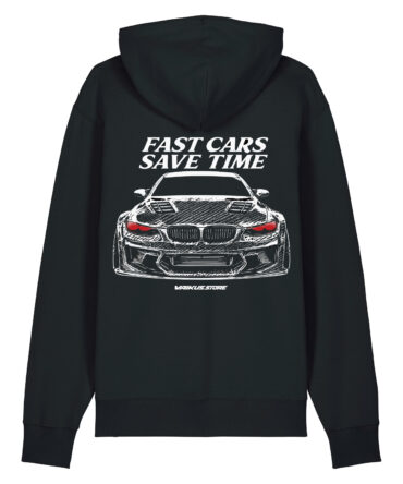 Vaikus Fast Cars Save Time Hoodie